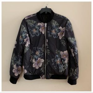 Floral bomber jacket